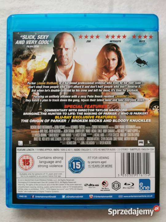 Parker Bluray En 2013 Jason Statham Jennifer Wytrzyszczki