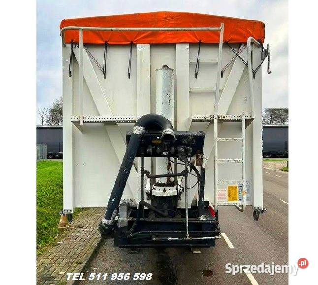 Naczepa wywrotka z wydmuchem do śruty do paszy lubelskie Biała Podlaska sprzedam