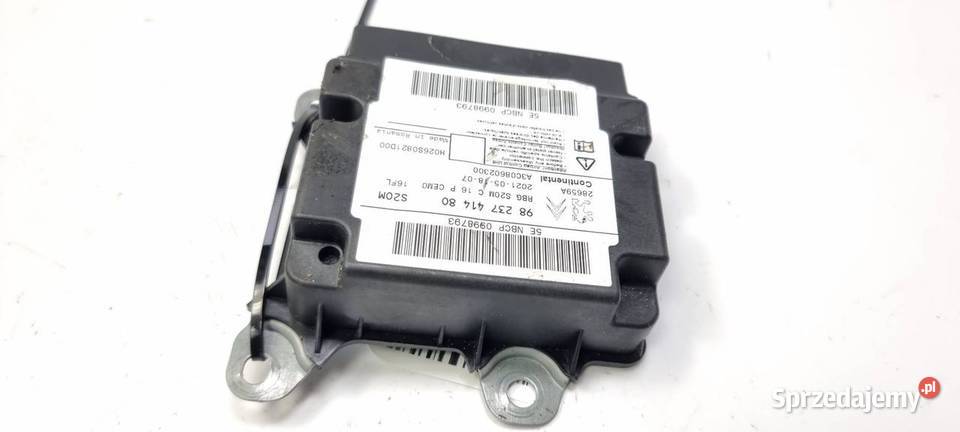 SENSOR AIRBAG CITROEN BERLINGO III 9823741480 kujawsko-pomorskie Lipno