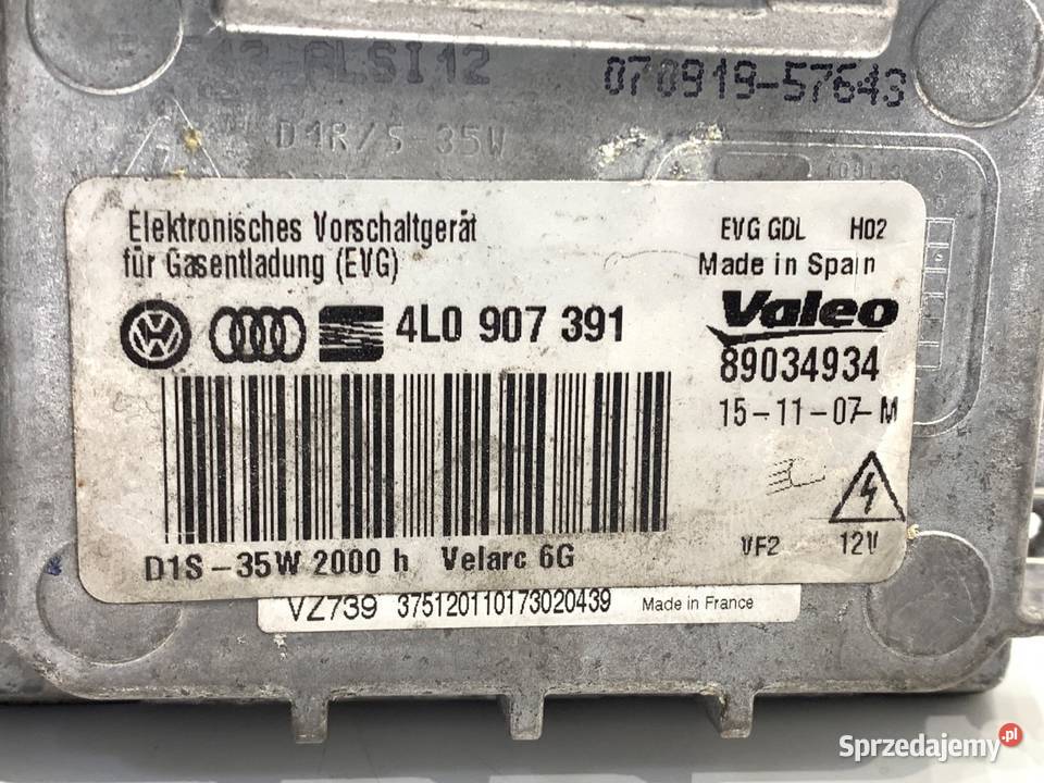 PRZETWORNICA XENON AUDI Q7 4L 4L0907391 0616 sprzedam