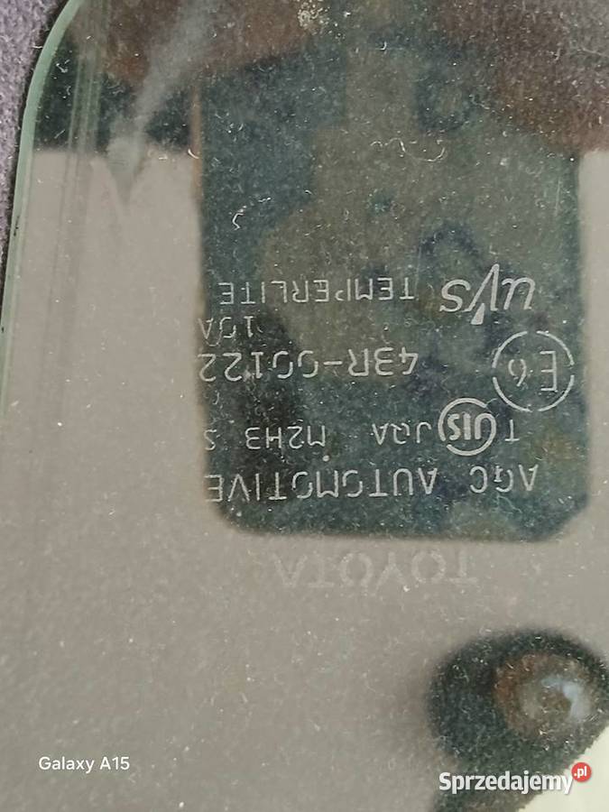 Toyota IQ szyba przednia boczna małopolskie Dębina