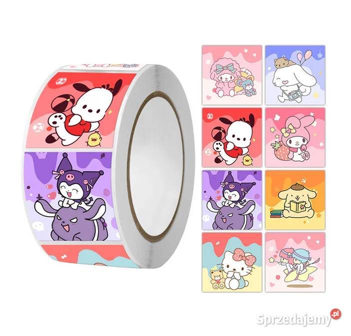 Naklejki motywacyjne dzieci 500 sztuk Anime mazowieckie Płock