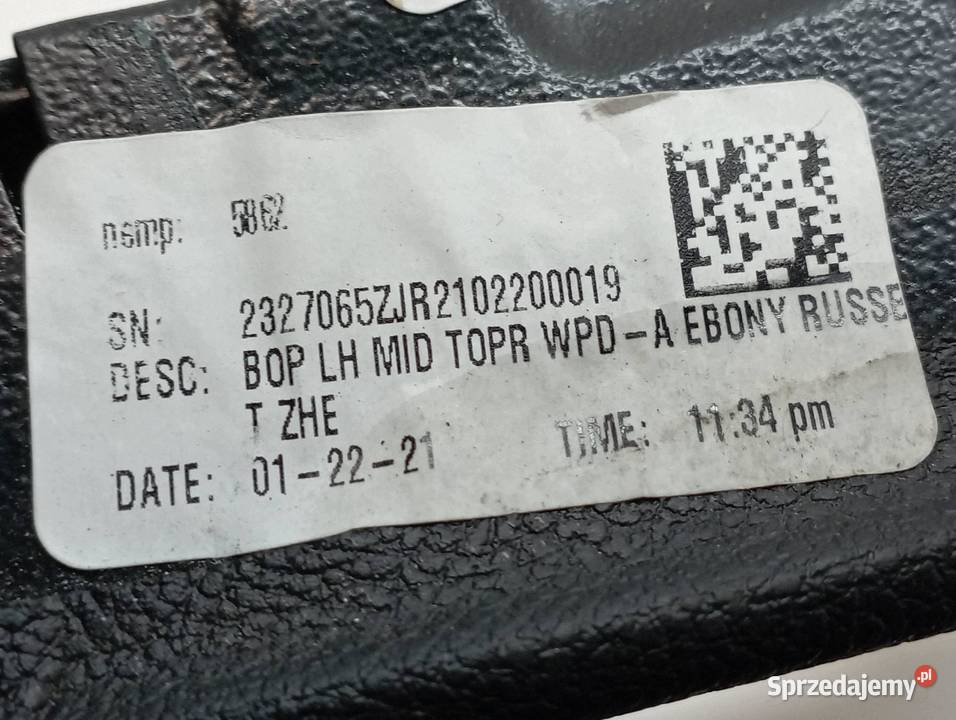OSŁONA KRATKI NAWIEWU DEKOR LEWY JL7B78046A04