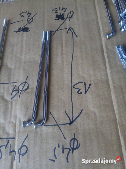 Szprychy nowe chrom 215x4 13x4 Przasnysz