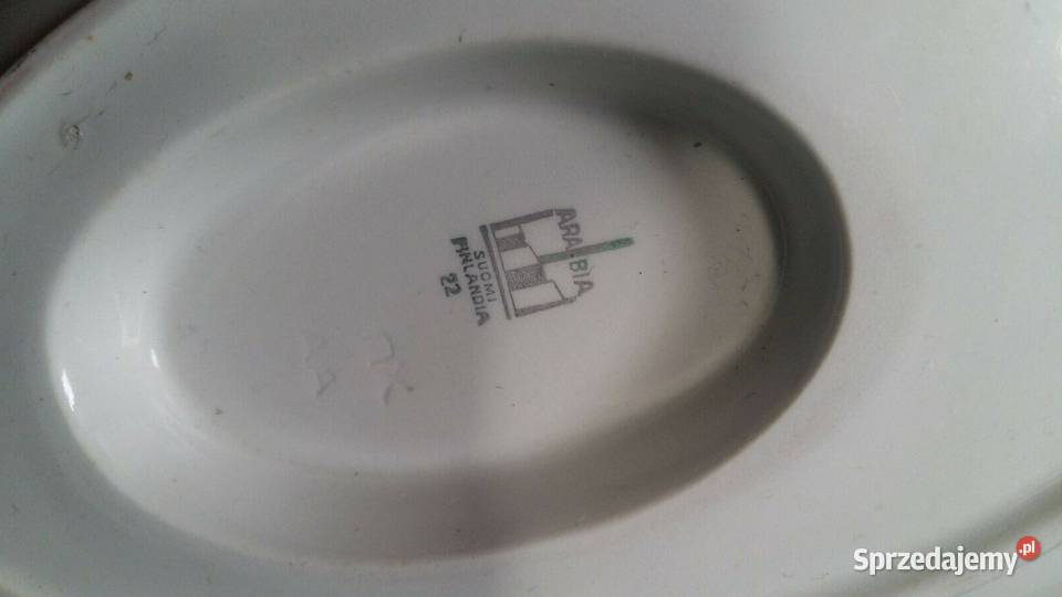 AntykSosjerka PorcelanaArabia FinlandiaSygnatura Gdańsk