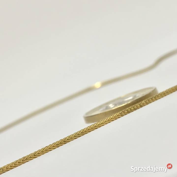 Złoty ŁAŃCUSZEK naszyjnik 18K cudny LISI OGON 70 mazowieckie Warszawa
