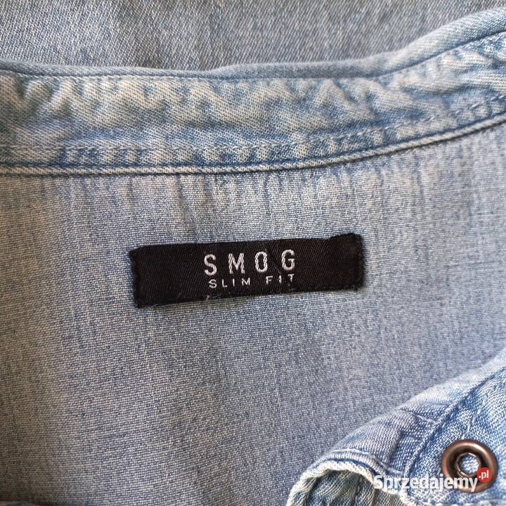 Koszula męska Jeans r L40 Slim Fit NOWA niebieski Białystok