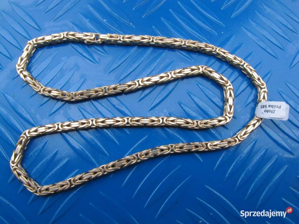 ZŁOTY ŁAŃCUSZEK KRÓLEWSKI SPLOT 100 GRAM BŁYSK Warszawa