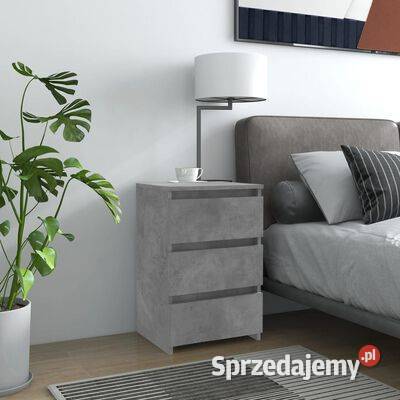 vidaXL Szafki nocne 2 szarość betonu 40 x 35 x mazowieckie Warszawa