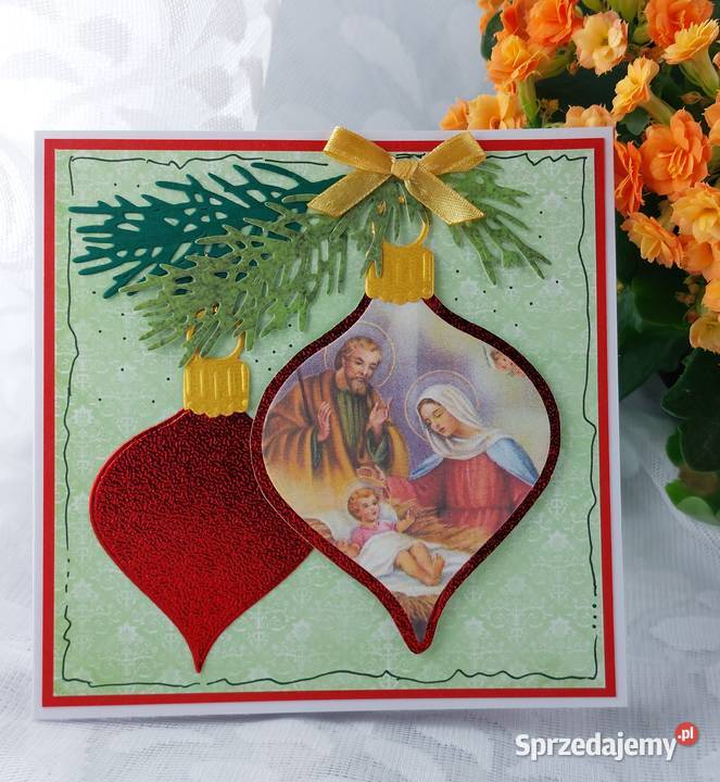 Ręcznie robione kartki na Boże Narodze Religijne kujawsko-pomorskie Zbójno