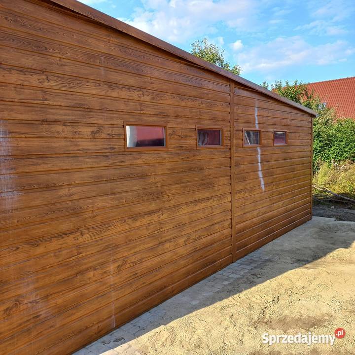 Wiata bkaszana Garaż blaszany 490x650