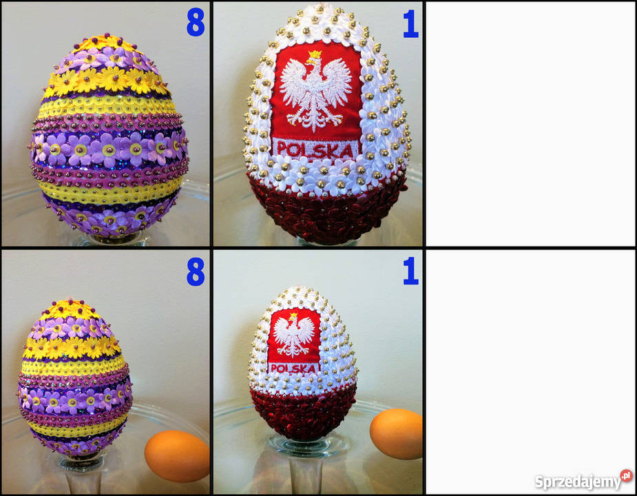 jajka wielkanocne zdobione cekinami podlaskie Białystok