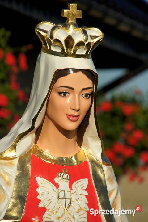 Figurka Matka Boża Królowa Polski Matka Boska Ogród Białystok