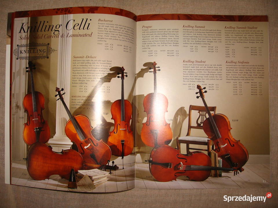 Knilling 2001 String Instruments catalog katalog Kępice