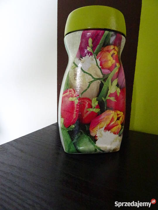 Słoik ozdobiony metodą decoupage 18 wys Dekoracje i ozdoby Skierniewice