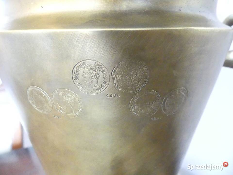 Dekoracyjny samowar braci Woroncow Tuła XIX wiek wielkopolskie Poznań