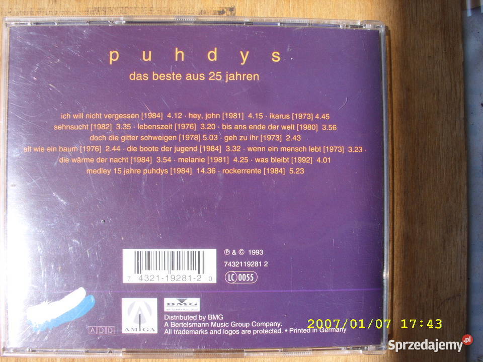 Rock plyta CD PUHDYS 3 plyty CD Wołów sprzedam