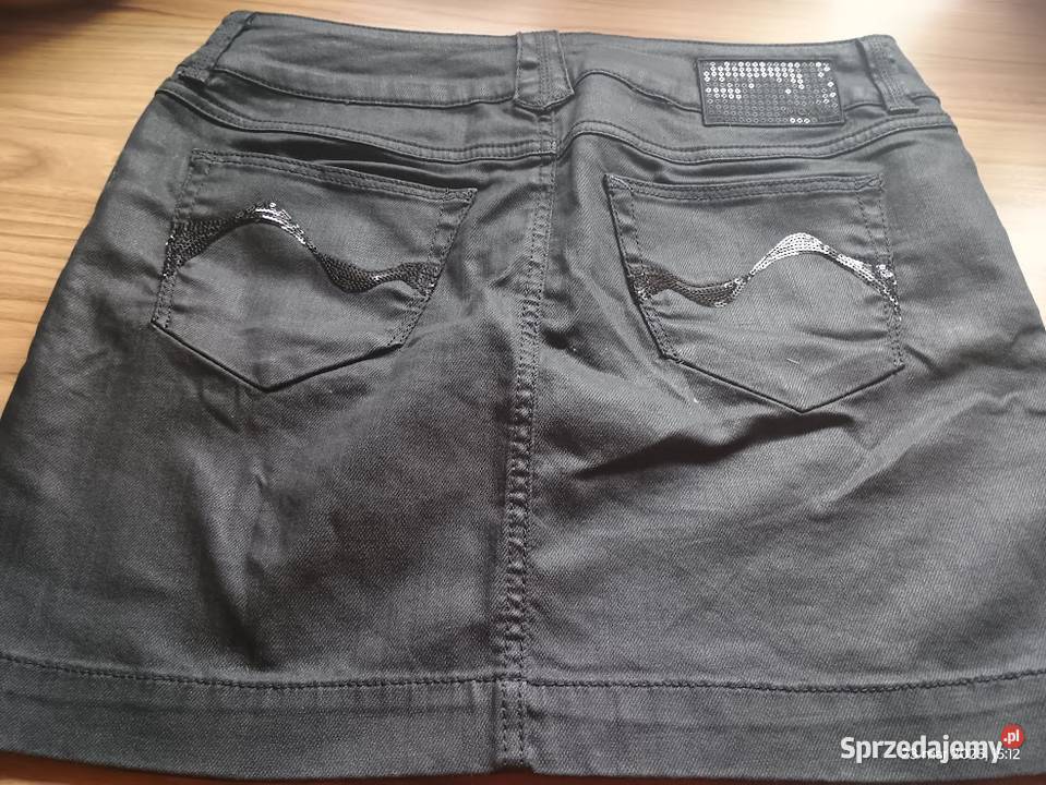 Czarna nowa jeansowa spodniczka rozmiar 38 Poznań