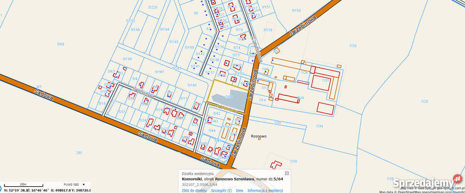 grunt inwestycyjny pod Komornikami asfalt