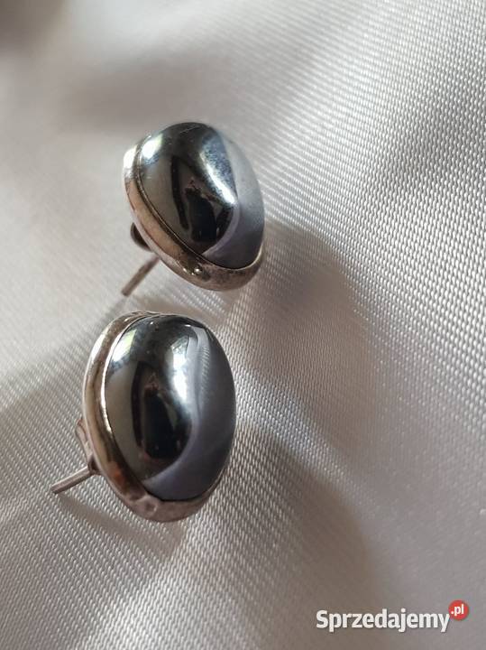 kolia kolczyki hematyt biżuteria srebrna świętokrzyskie Kielce