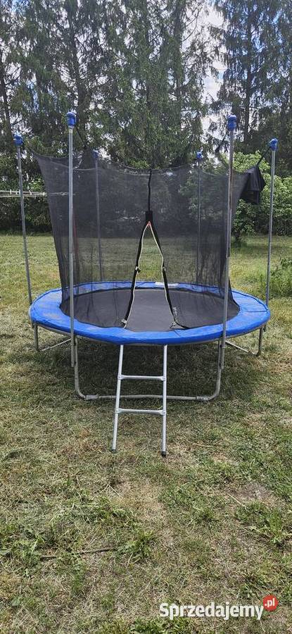 Trampolina ogrodowa z siatką i drabinką Nowy Folwark