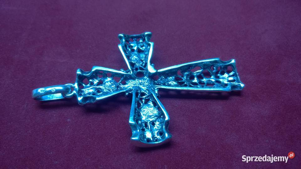 srebrny krzyżyk 0113 Pozostałe Warszawa sprzedam