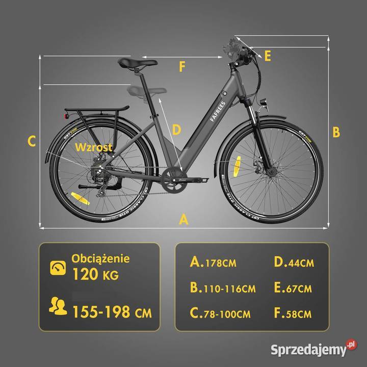FAFREES F28 Pro miejski ebike 250W480W 145Ah 110 Tarnobrzeg sprzedam