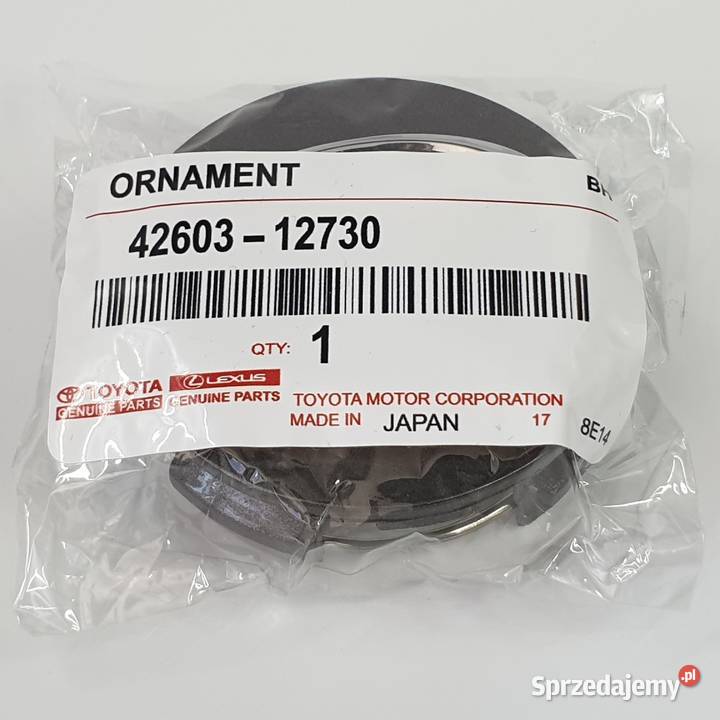 dekielek LEXUS 62mm ASO dekle 1 szary oryginalny łódzkie Bełchatów