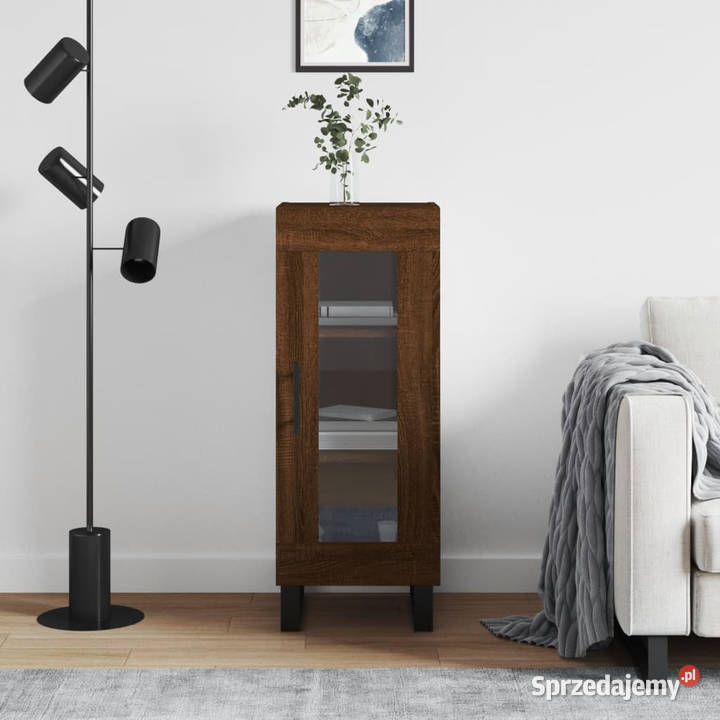 Szafka brązowy dąb 345x34x90 materiał