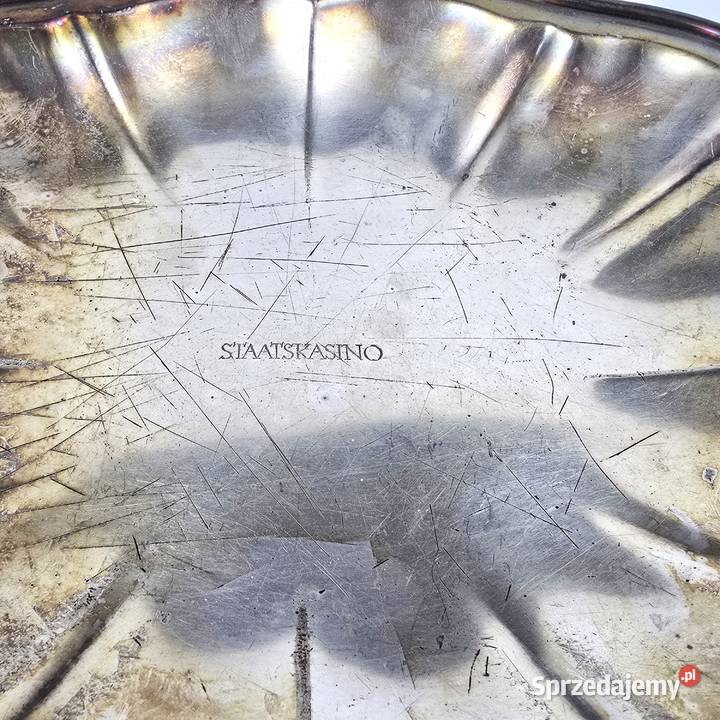 Półmisek w stylu Art Deco STAATSKASINO plater Bronisze