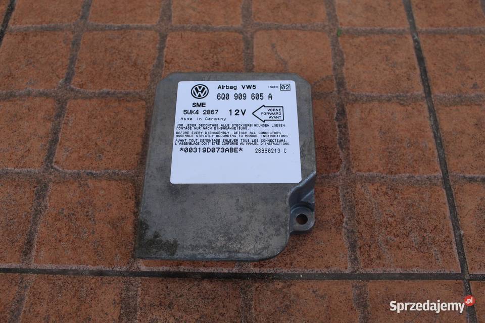 MODUŁ SENSOR AIRBAG VW BEETLE 6Q0909605A Części samochodowe