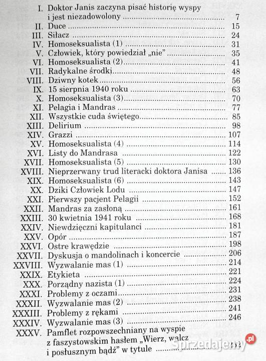 Kapitan Corelli Louis de Bernires Rok wydania 1997 Chełm