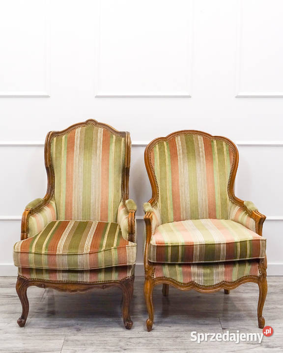 Tapicerowane Fotele Bukowe KOMPLET Fotel Ludwik Kalisz