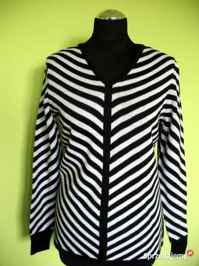 Bluzka sweter w serek 38 M biust 96 Nowy