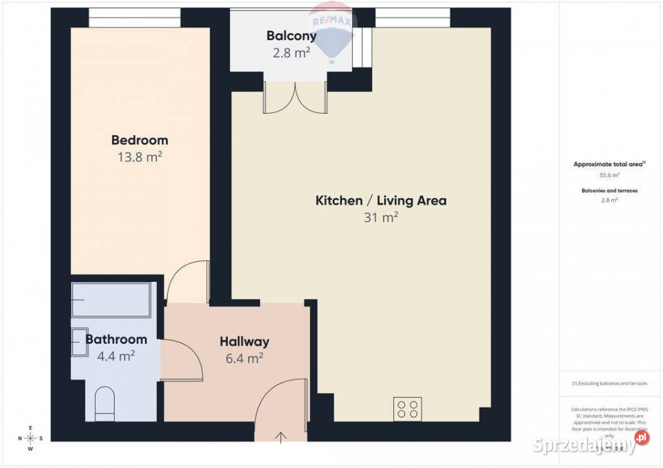Mokotów 2 pokoje Balkon Garaż 56.85m2 Nieruchomości mazowieckie Warszawa