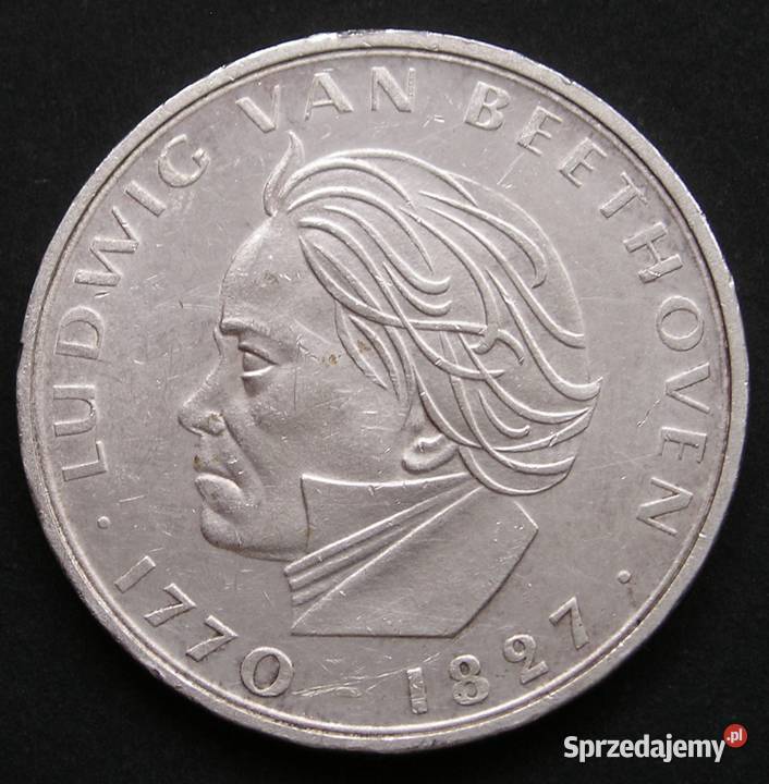 NIEMCY RFN 5 MAREK 1970 Beethoven SREBRO łódzkie Łódź sprzedam