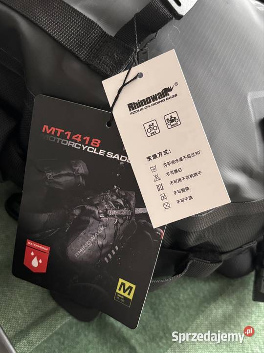 Sakwy motocyklowe Rhinowalk 2x9L nowe wielkopolskie Czmoń