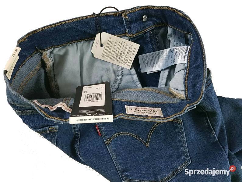 Damskie jeansy Levis 724 wysoki stan proste nowe Rozmiar 38(M)