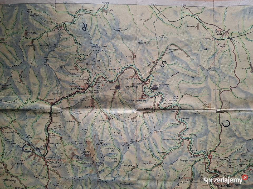 Beskid Sądecki mapa turystyczna małopolskie Kraków
