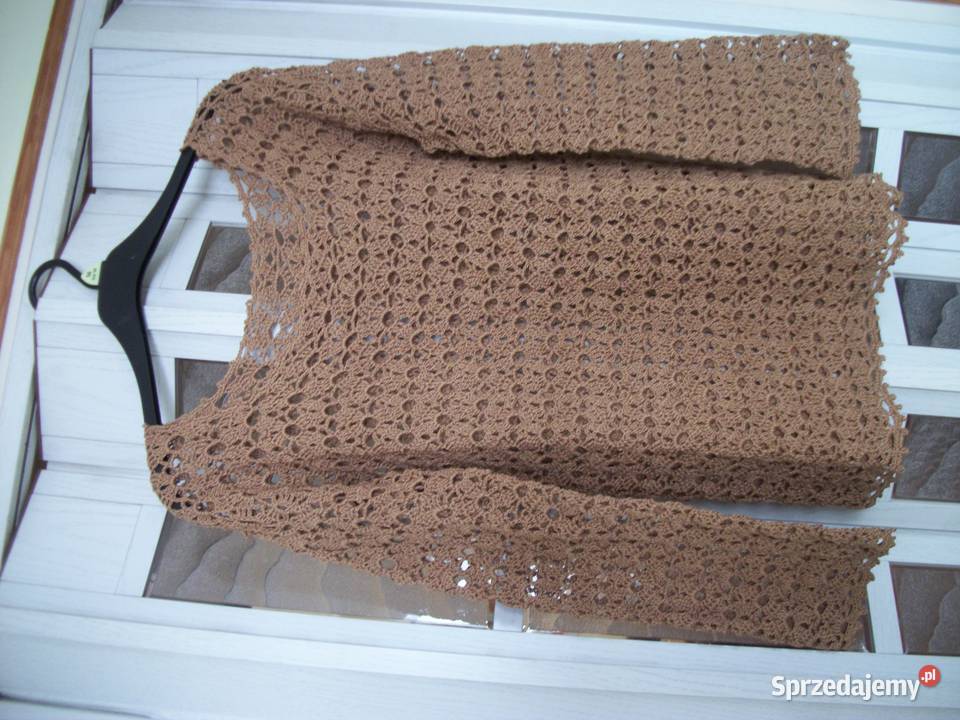 BLUZKA BEŻOWA SZYDEŁKOWA Przemyśl