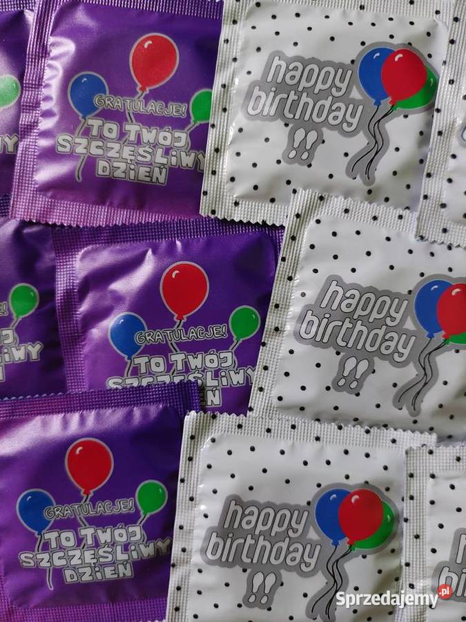 HAPPY BIRTHDAY prezerwatywa z nadrukiem pomysł śląskie Gliwice
