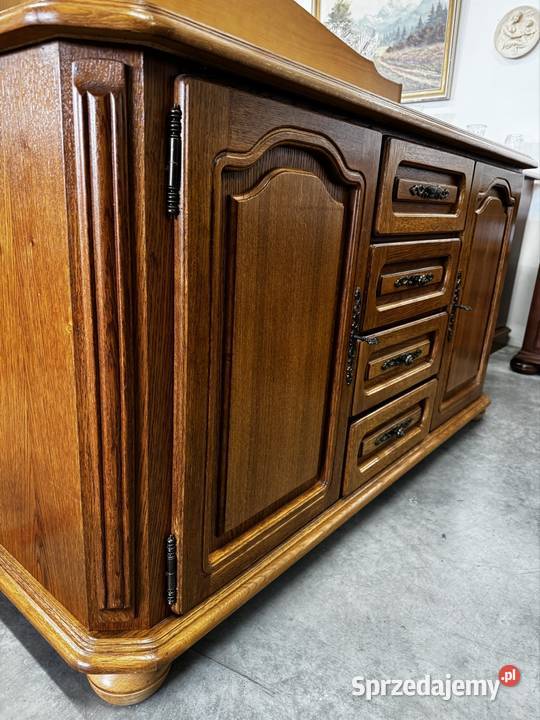 Komoda stylowa dębowa dąb rustykalny 150x45x82 Ełk
