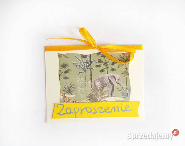 słoń zaproszenie bez tekstu puste zaproszenia pomorskie Gdańsk