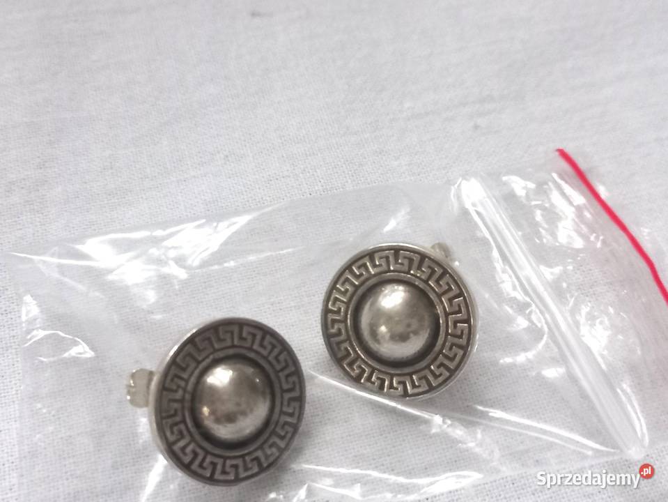 Kolczyki srebrne Oksydowane sztyft aż 8 g NOWE Białystok