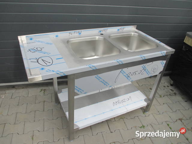 Zlew Gastronomiczny 2 Komorowy Z Półką 1306085