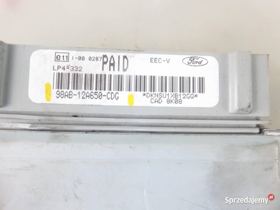 STEROWNIK FORD FOCUS MK1 I 16 16V 98AB12A650CDG małopolskie