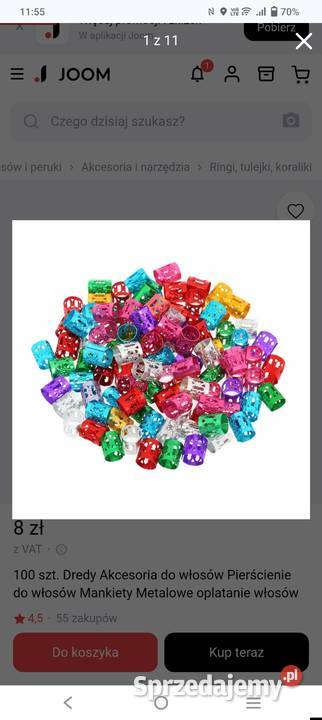 Koraliki kolorowe zaciskane do dredów Kwidzyn