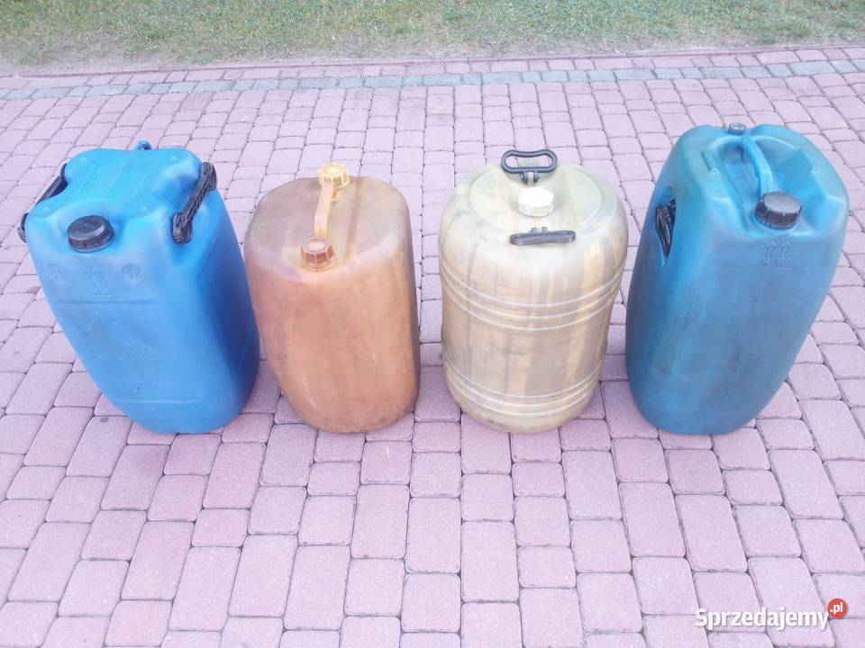 BAŃKI BECZKI kanistry plastikowe metalowe Wadowice Górne sprzedam