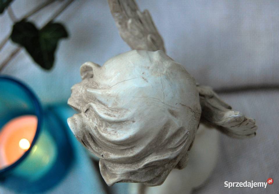 Anioł aniołek shabby chic figurka z żywicy 145 Lublin