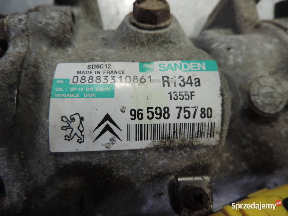 SPRĘŻARKA KLIMATYZACJI PEUGEOT 207 14 HDI Nowy Sącz